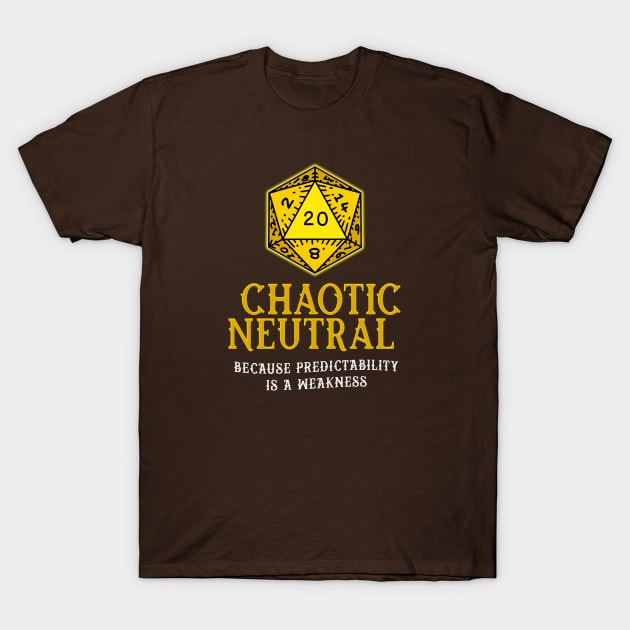 Chaotic Neutral Quote T-Shirt by retrochris